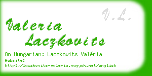 valeria laczkovits business card